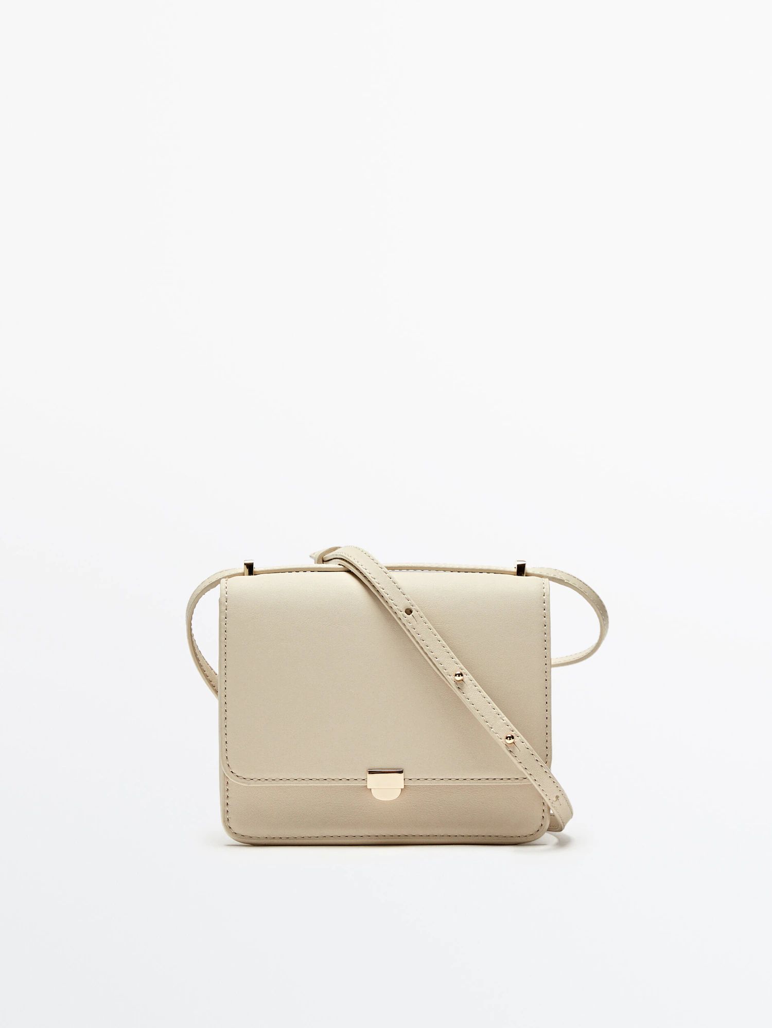 Mini leather crossbody bag | Massimo Dutti (US)