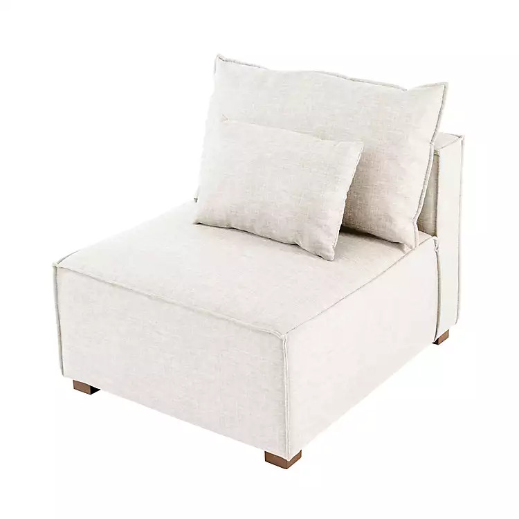 Buff Malia Modular Armless Accent Chair | Kirkland's Home