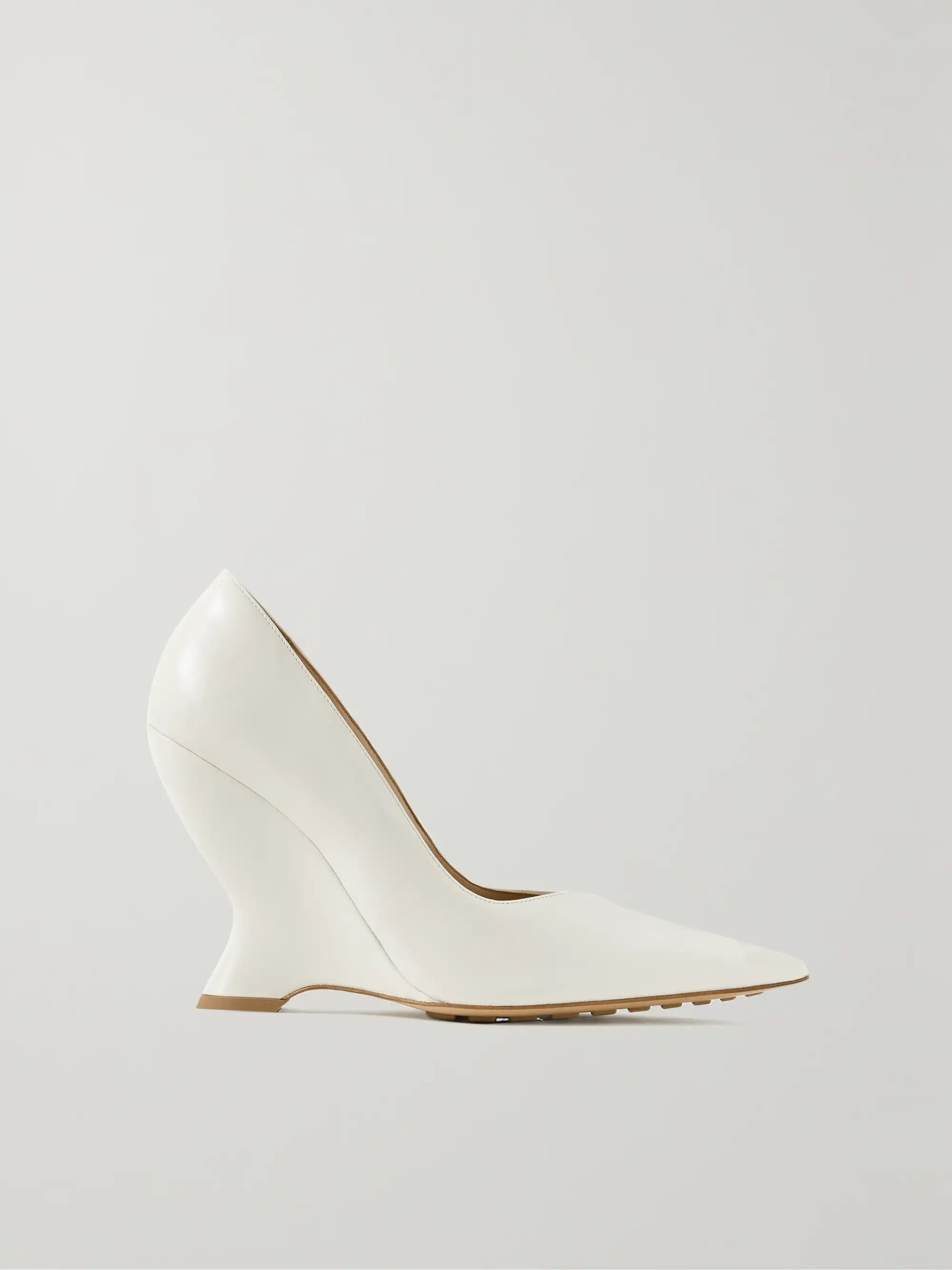 Gloss leather wedge pumps | NET-A-PORTER (US)