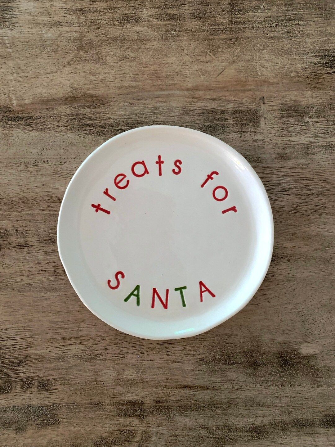 Treats For Santa Plate, Cookie Plate, Santa Plate | Etsy (US)