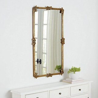 Fernanda Mirror with Antique Brass Finish & Floral Accents | Ballard Designs, Inc.