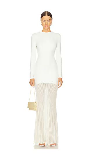 Serenade Knit Maxi Dress in Eggshell | Revolve Clothing (Global)