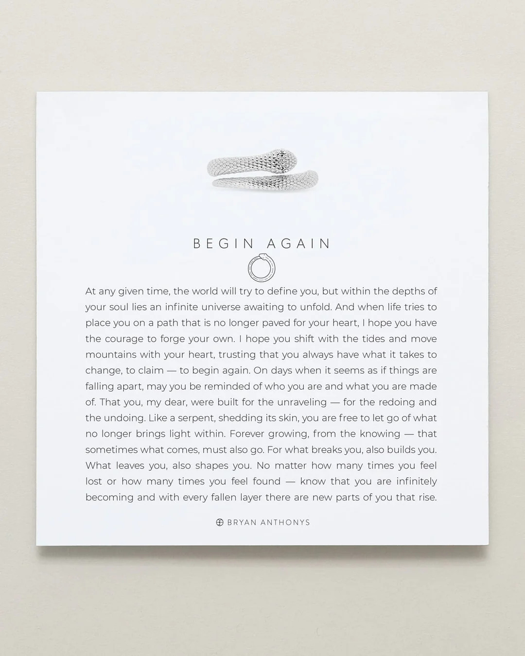 Begin Again Ring | Bryan Anthonys | Bryan Anthonys