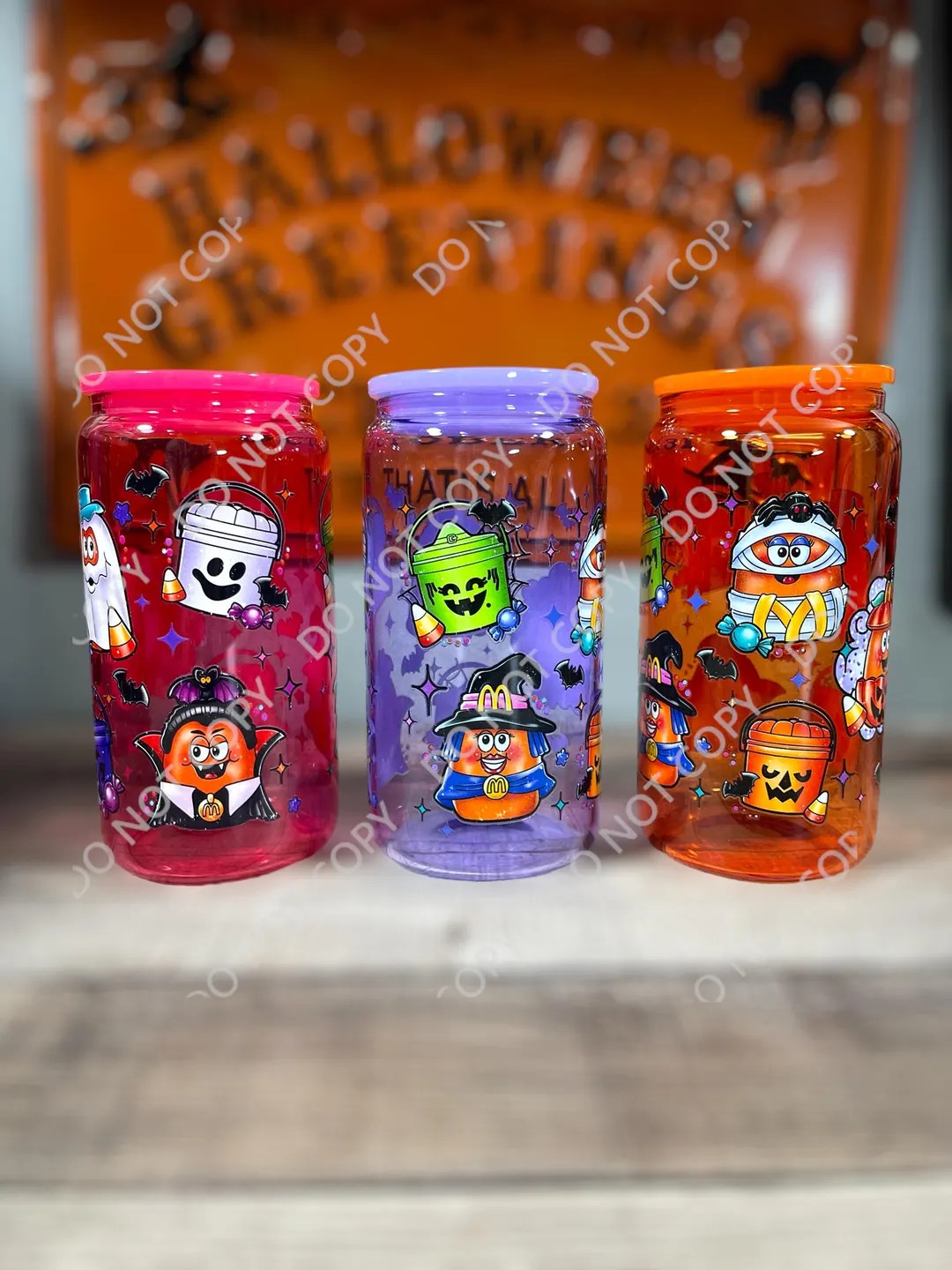 90's Boo Bucket Cup/retro Halloween Cup/16 Oz Glass Cup/90's Halloween/halloween Nuggets Cup - Et... | Etsy (US)