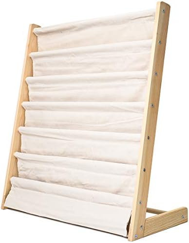 Morimoe Sling Bookshelf Kids Book Rack Storage, Natural Beige (Beige, W:75cm) | Amazon (US)