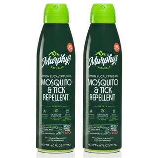 Natural Lemon Eucalyptus Oil Mosquito and Tick Repellent Mist (6 oz.) Long-Lasting, DEET-Free Insect Spray (2-Pack) | The Home Depot