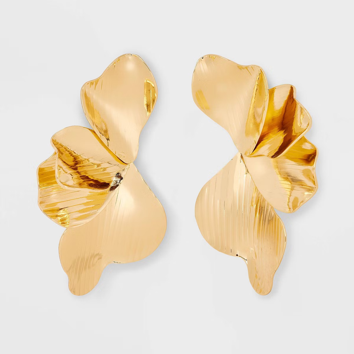 Petals Drop Earrings - A New Day™ Gold | Target