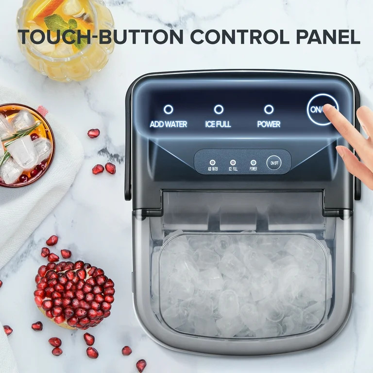 KISSAIR Countertop Ice Maker, Portable Ice Machine with Self-Cleaning, 26Lbs/24H, 9 Ice Cubes Rea... | Walmart (US)