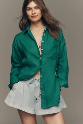 Bennet 100% European Linen Buttondown Shirt | Anthropologie (US)