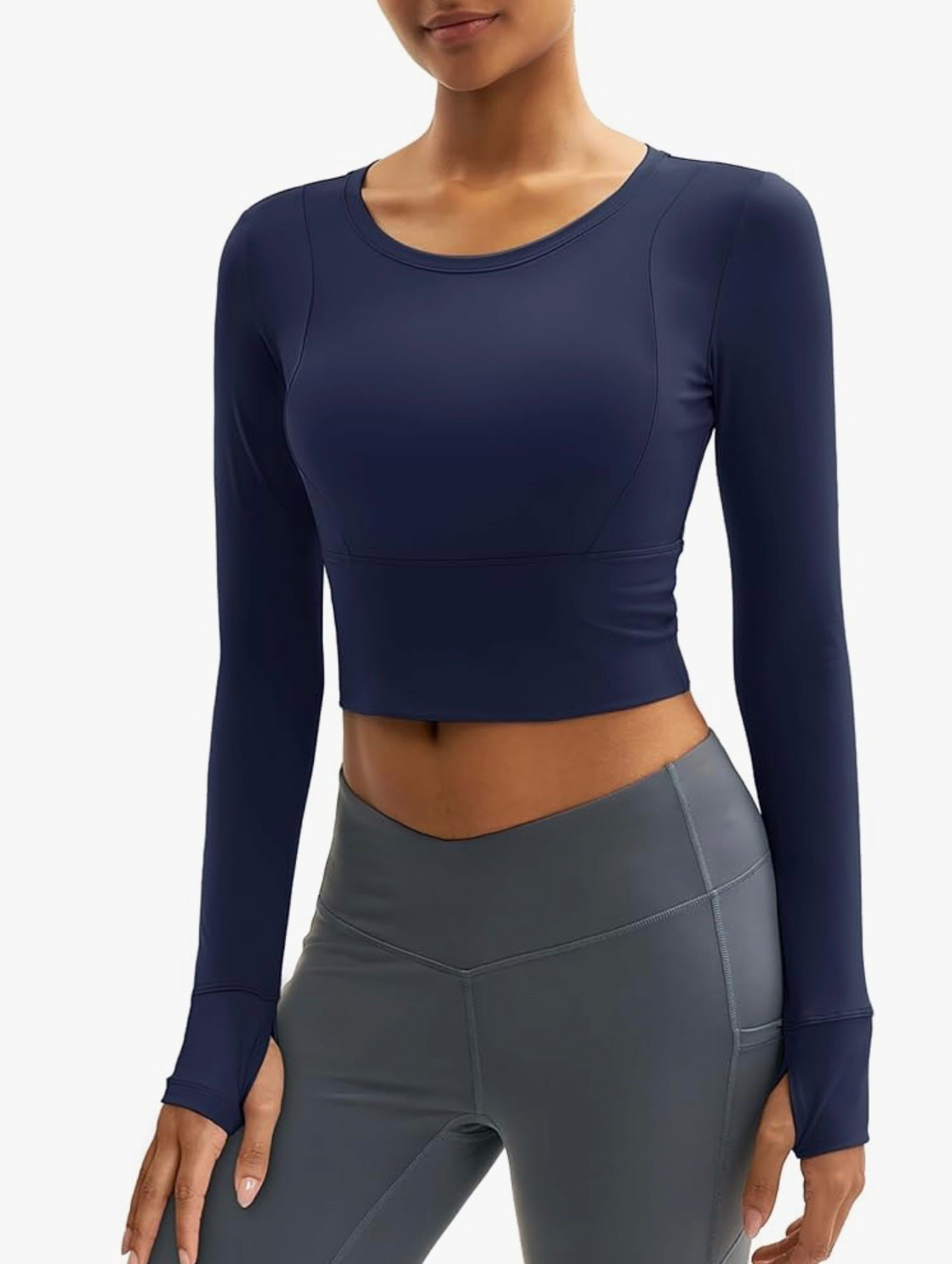 Women's Long Sleeve Crop Workout Tops Slim Fit Yoga Gym Shirts Athletic with Thumb Holes

#LTKSaleAlert #LTKActive