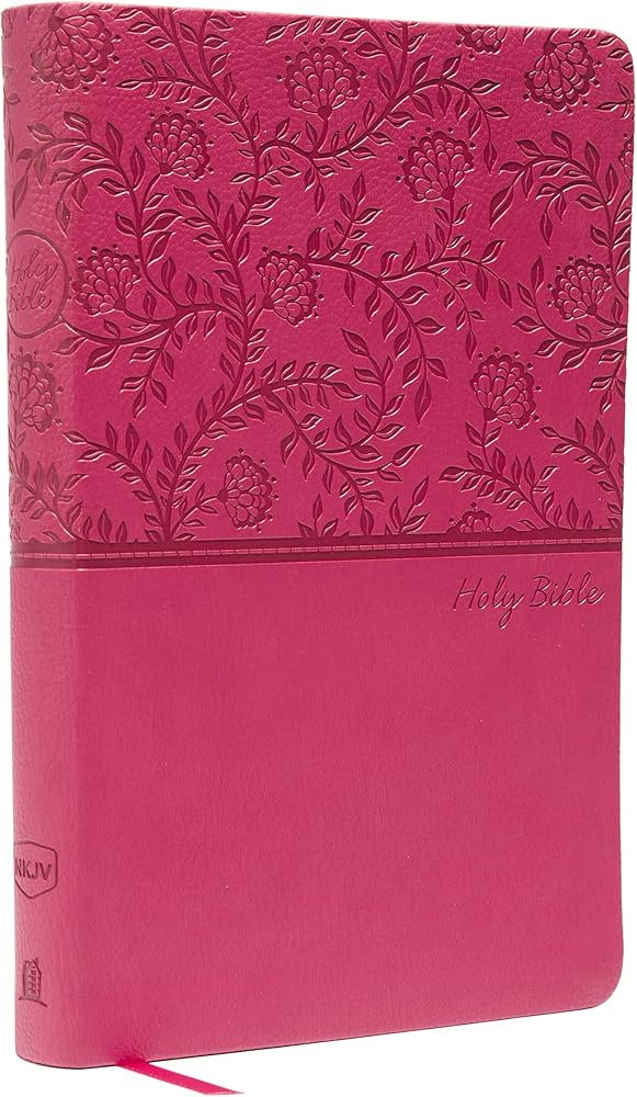 NKJV, Value Thinline Bible, Pink Leathersoft, Red Letter, Comfort Print: Holy Bible, New King Jam... | Amazon (US)