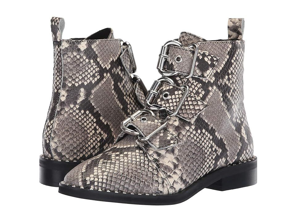 Steve Madden Recharge Moto Bootie (Natural Snake) Women's Boots | 6pm