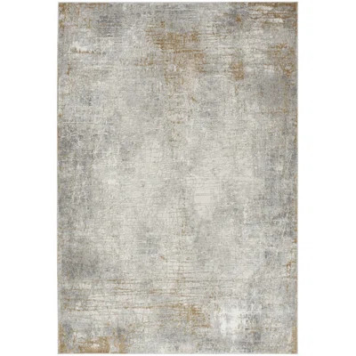 17 Stories Ihuoma 7'10" x 9'10" Grey Beige Modern Indoor Rug | Wayfair North America