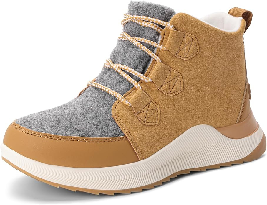 DREAM PAIRS Ankle Winter Boots for Women Waterproof Lace Up Anti-Slip Warm Snow Booties Fashion S... | Amazon (US)