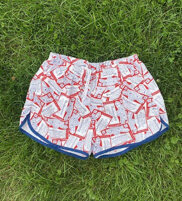 VTG Budweiser Swim Trunks Mesh Lined Shorts Hipster Bud Beer USA Sz S | eBay US