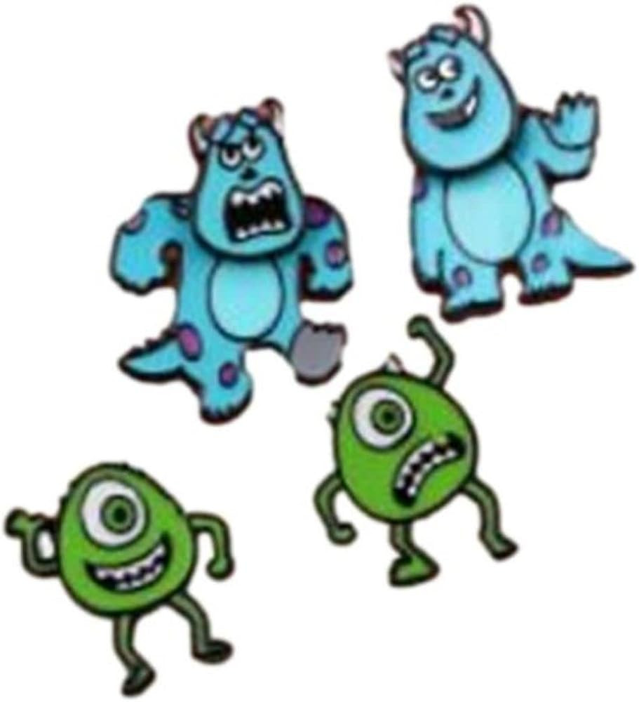 Monster Cartoon Inc Characters Metal Enamel Stud Earrings Set | Amazon (US)