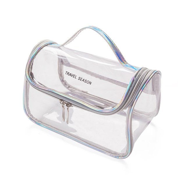 Windfall Portable Clear Makeup Bag Zipper Waterproof Transparent Travel Storage Pouch Cosmetic To... | Walmart (US)