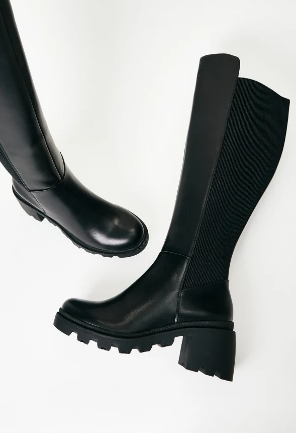 Ayden Chunky Block Heeled Boot | JustFab