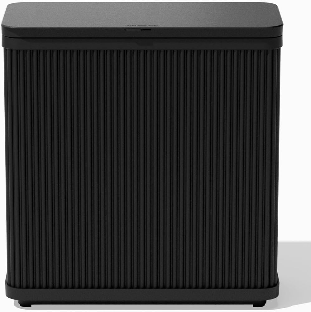 Veradek Tambour Series Outdoor Trash Can with Lid \u2013 All-Weather Waste Bin for Patio, Pool, B... | Amazon (US)