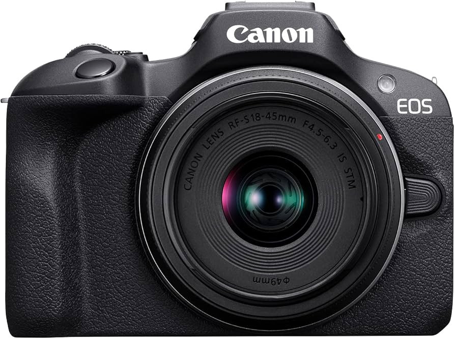 Canon EOS R100 RF-S18-45mm F4.5-6.3 is STM Lens Kit, Mirrorless Camera, RF Mount, 24.1 MP, Contin... | Amazon (US)