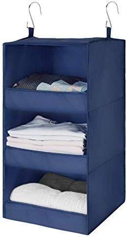 GRANNY SAYS 3-Shelf Hanging Closet Organizer, Collapsible Closet Hanging Shelves, Nursery Hanging... | Amazon (US)