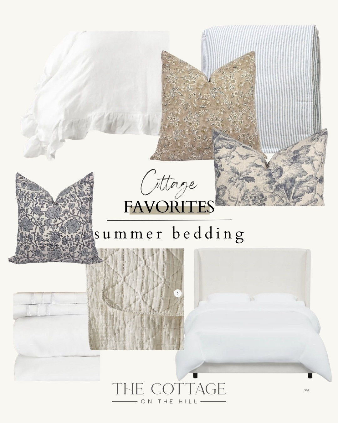 Summer bedding for your cottage bedroom. Light and airy. 

#LTKStyleTip #LTKSeasonal #LTKHome