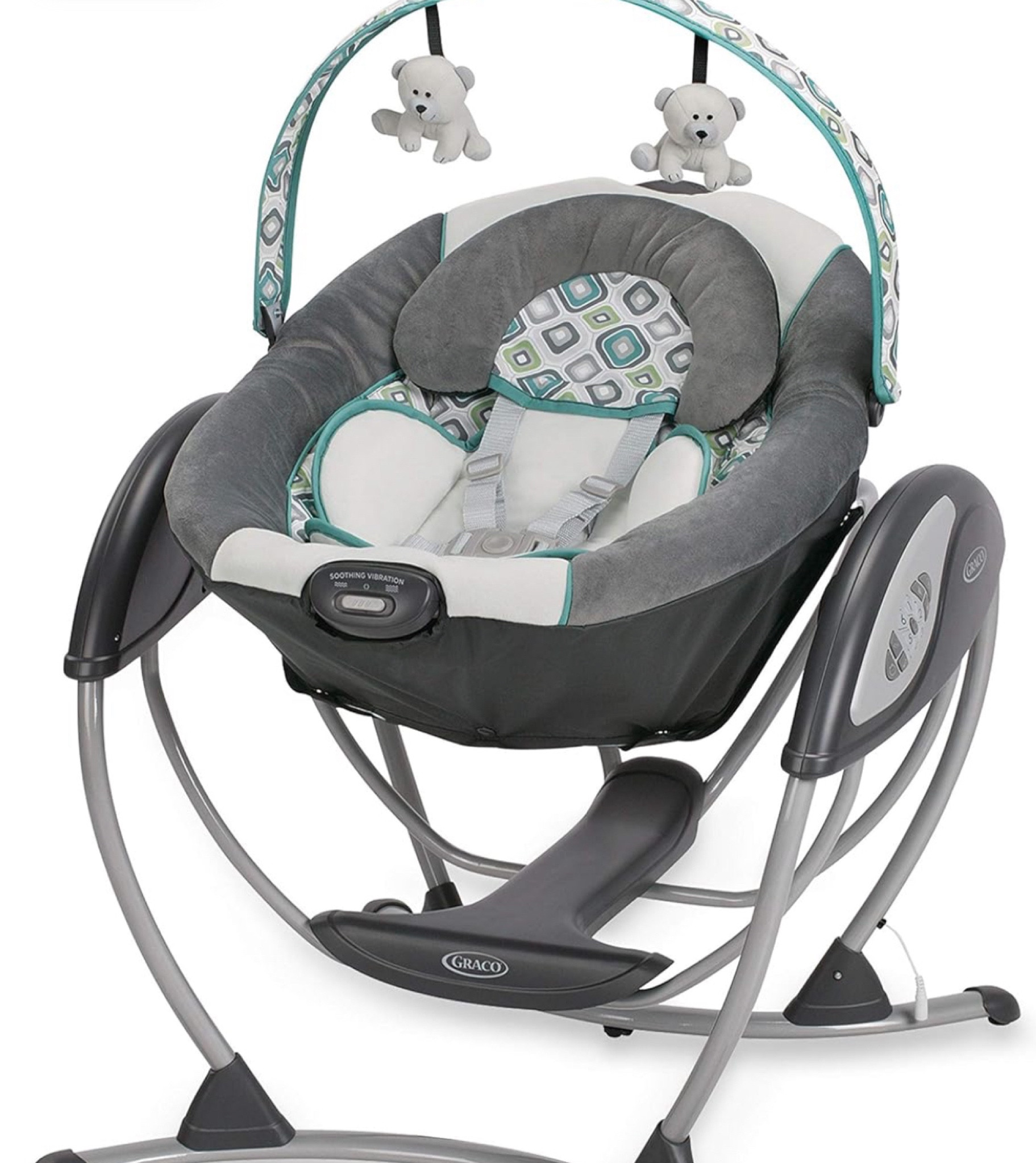 The swing that beat the momaroo and baby bjorn for our girl 😅