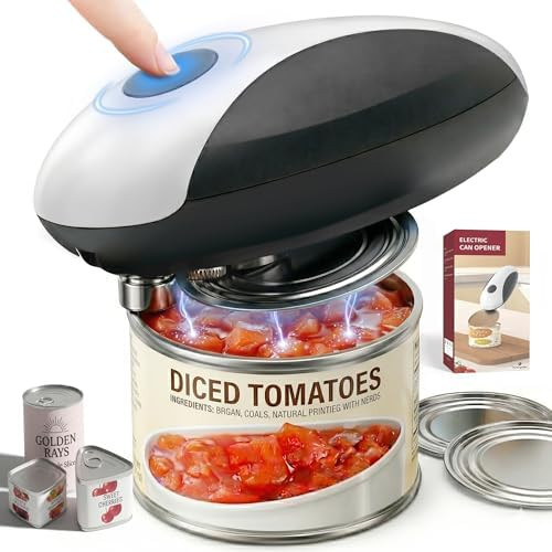 Electric Can Opener, USB-C Rechargeable Automatic Can Opener with Smooth Edge, One-Touch Operatio... | Amazon (US)