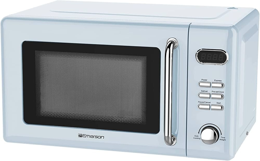 Emerson MWR7020BL Retro Compact Countertop Microwave Oven with Button Control, LED Display, 700W ... | Amazon (US)