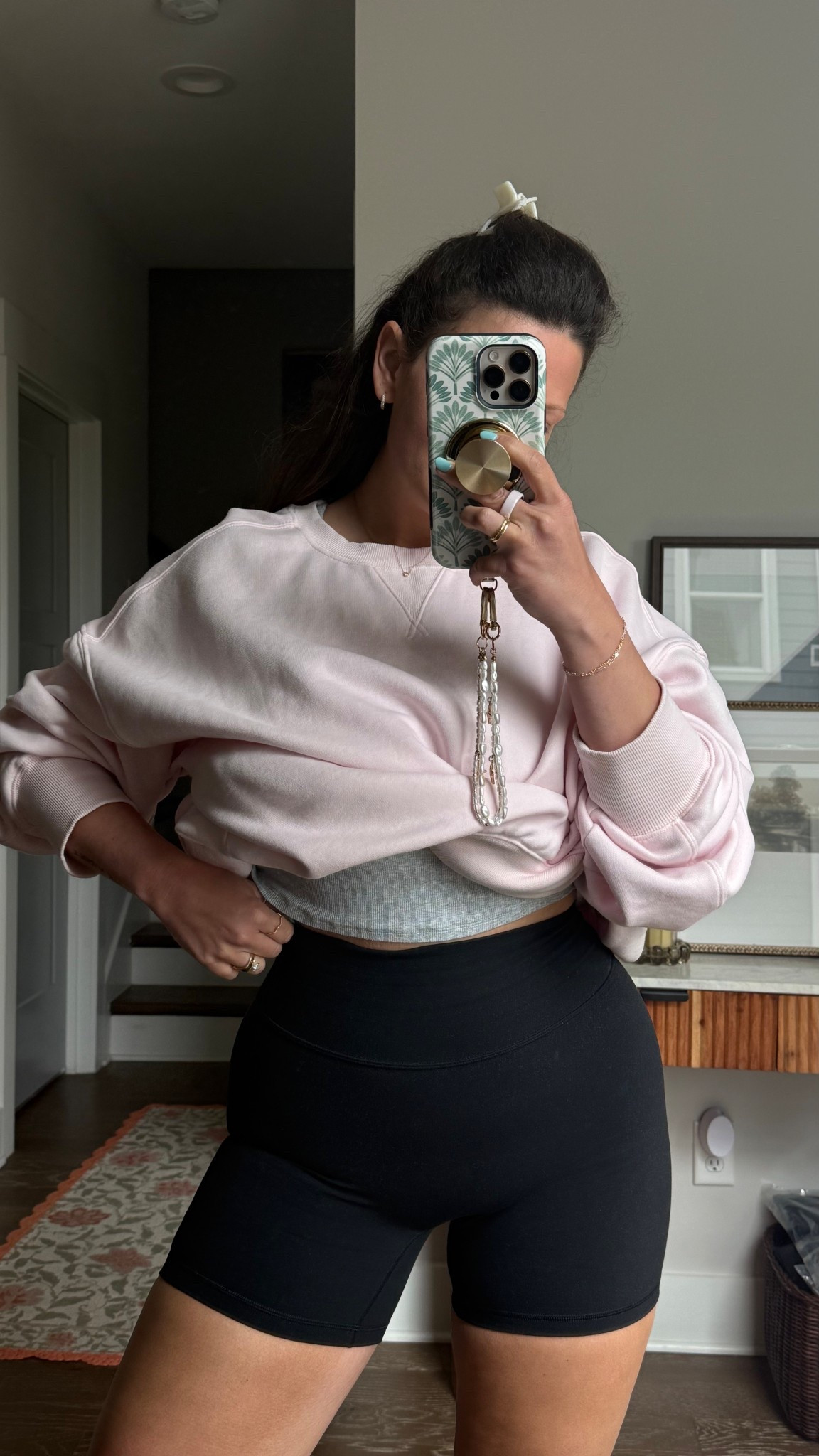 My FAV Amazon biker shorts at the moment are on sale! I’ve also been loving this @Aerie crewneck in the prettiest pink color🌸🩷

Gym OOTD, workout, cute gym clothes 

#LTKootd #LTKgrwm #LTKdayinmylife