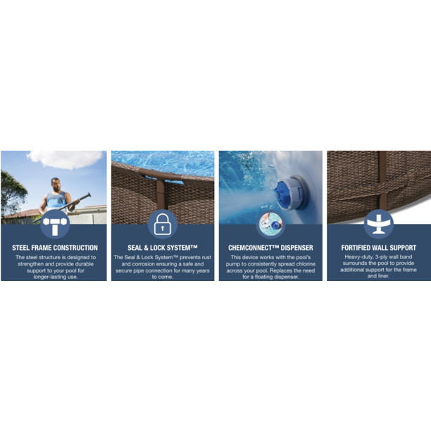 Bestway Power Steel Deluxe Series 20' x 48" Above Ground Pool Set | Walmart (US)