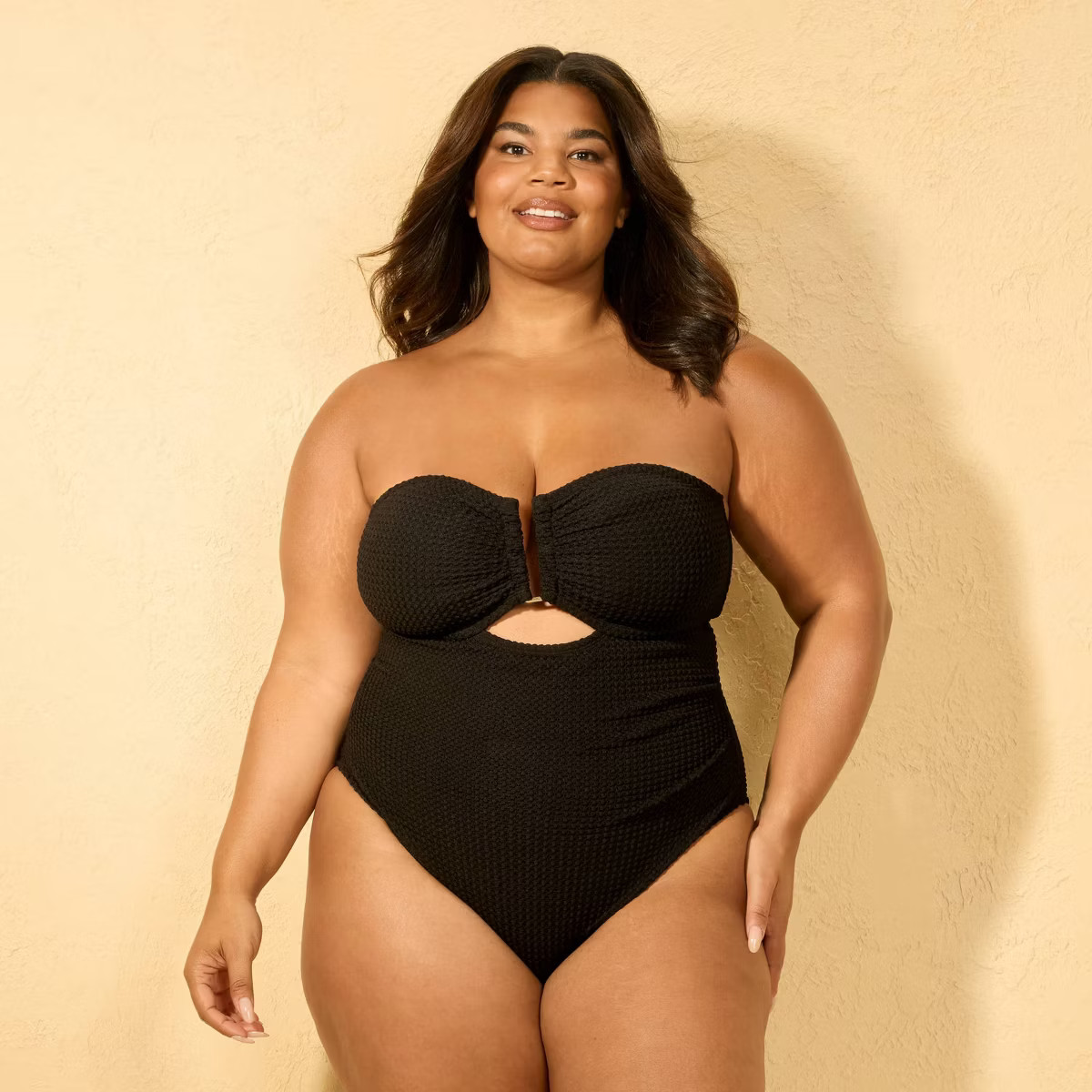 Women's Crochet U Wire Medium Coverage One Piece Swimsuit - Shade & Shore™ | Target