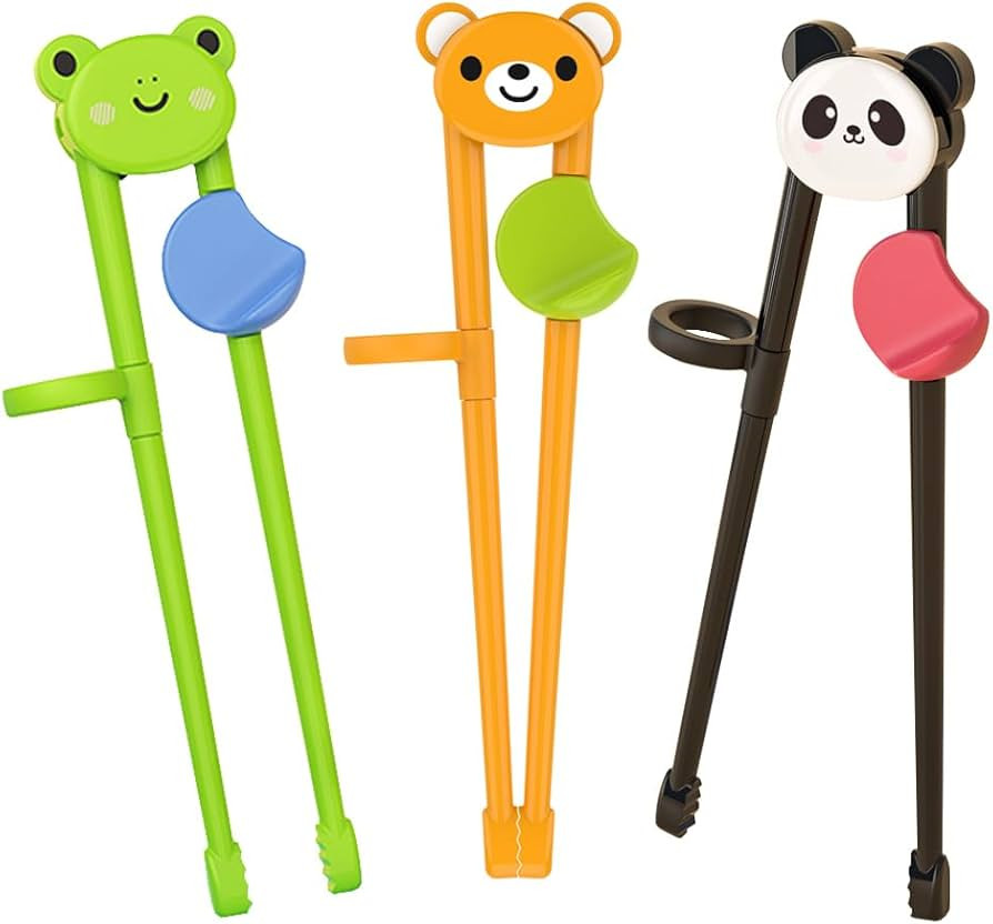PandaEar 3 Pairs Toddler Training Chopsticks for Kids, Beginners Learning Chopsticks | Amazon (US)