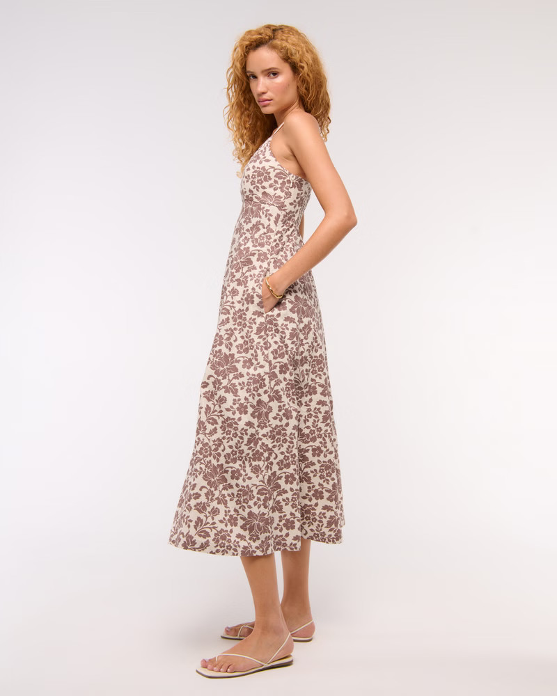 Women's Beaded Flowy Midi Dress | Women's Dresses & Jumpsuits | Abercrombie.com | Abercrombie & Fitch (US)