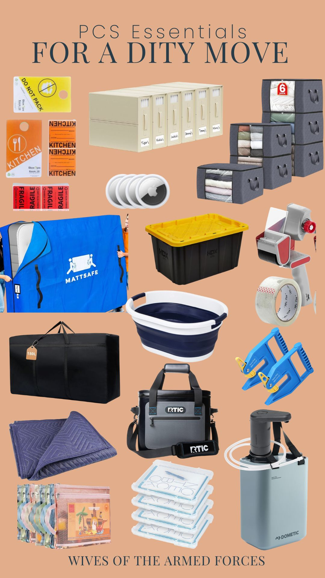 DITY moves, also known as PPM's, can be daunting, but with the right supplies and team, you can get it done right! Here are some of our go-tos to use when you are organizing and packing up your home! 

 