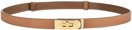 FENLDY Adjustable Thin Belts For Womens Skinny Belts For Dresses Womens Solid Color Alloy Turn Lo... | Amazon (US)
