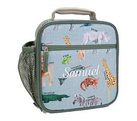 Mackenzie Brendan Safari Animals Lunch Boxes | Pottery Barn Kids