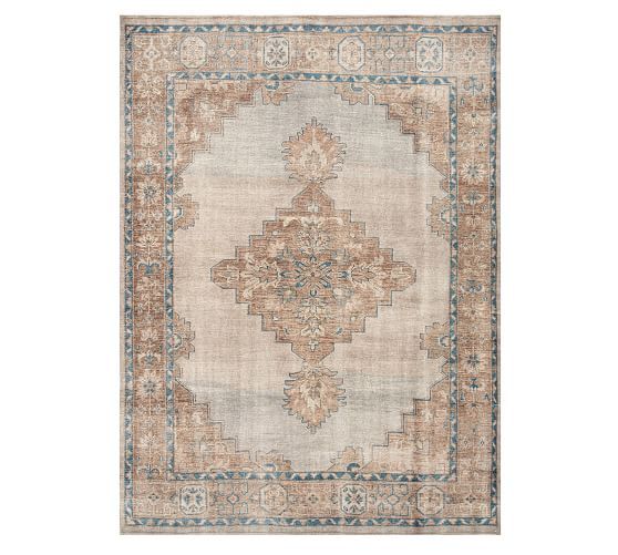 Finn Hand-Knotted Rug - Blue Multi | Pottery Barn (US)