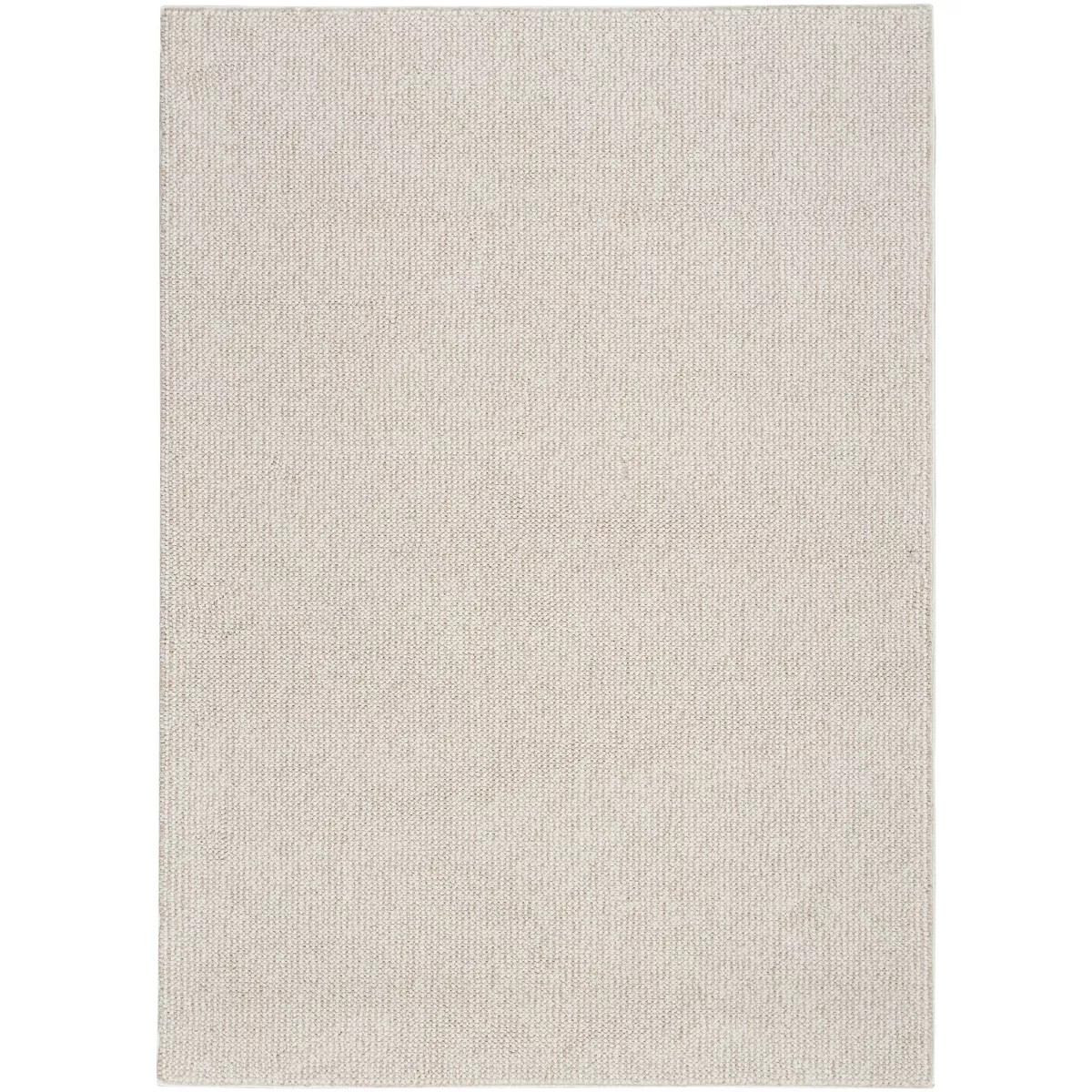 Nourison Textured Home Modern Indoor Rug Ivory Beige 5'3" x 7' | Target