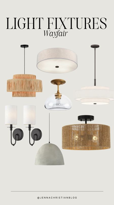 Light fixtures, all from Wayfair.




Pendant light fixtures, fleshmount light fixtures, wall sconce light fixtures, wayfair lighting, home lightingg

#LTKHome #LTKStyleTip