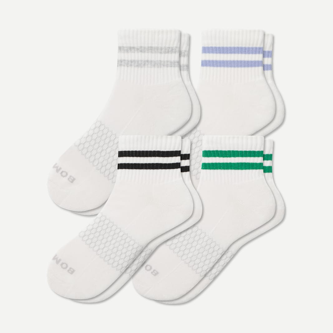 Women's Vintage Stripes Quarter Sock 4-Pack | Bombas