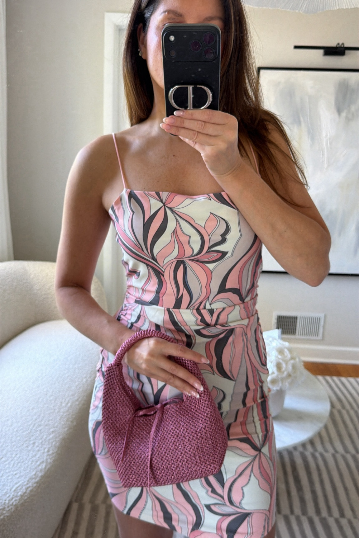 H&M new arrivals, pink spaghetti, strap, dress, purse, summer outfit idea, date night.

#LTKSaleAlert