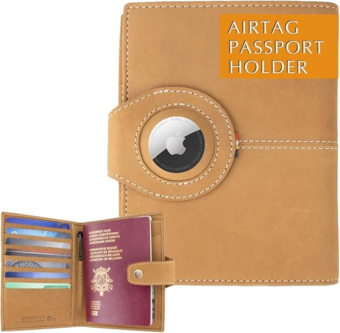 GARZINI Passport Holder with AirTag, Passport Wallet with RFID, Travel Accessories, Travel Docume... | Amazon (US)