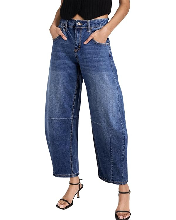 Sidefeel Barrel Jeans Wide Leg Baggy Boyfriend Denim Pants | Amazon (US)