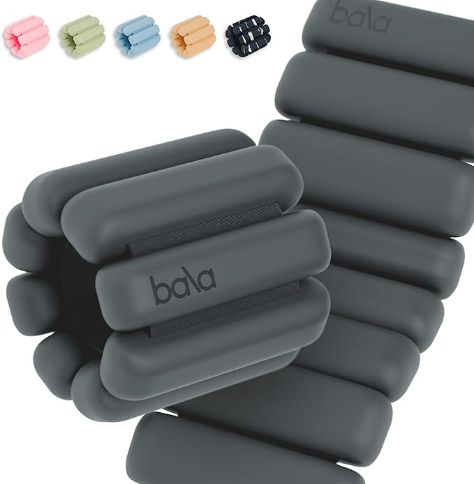 Bala Bangles Wrist & Ankle Weights for Women & Men - Adjustable Silicone Weighted Bracelet Set fo... | Amazon (US)