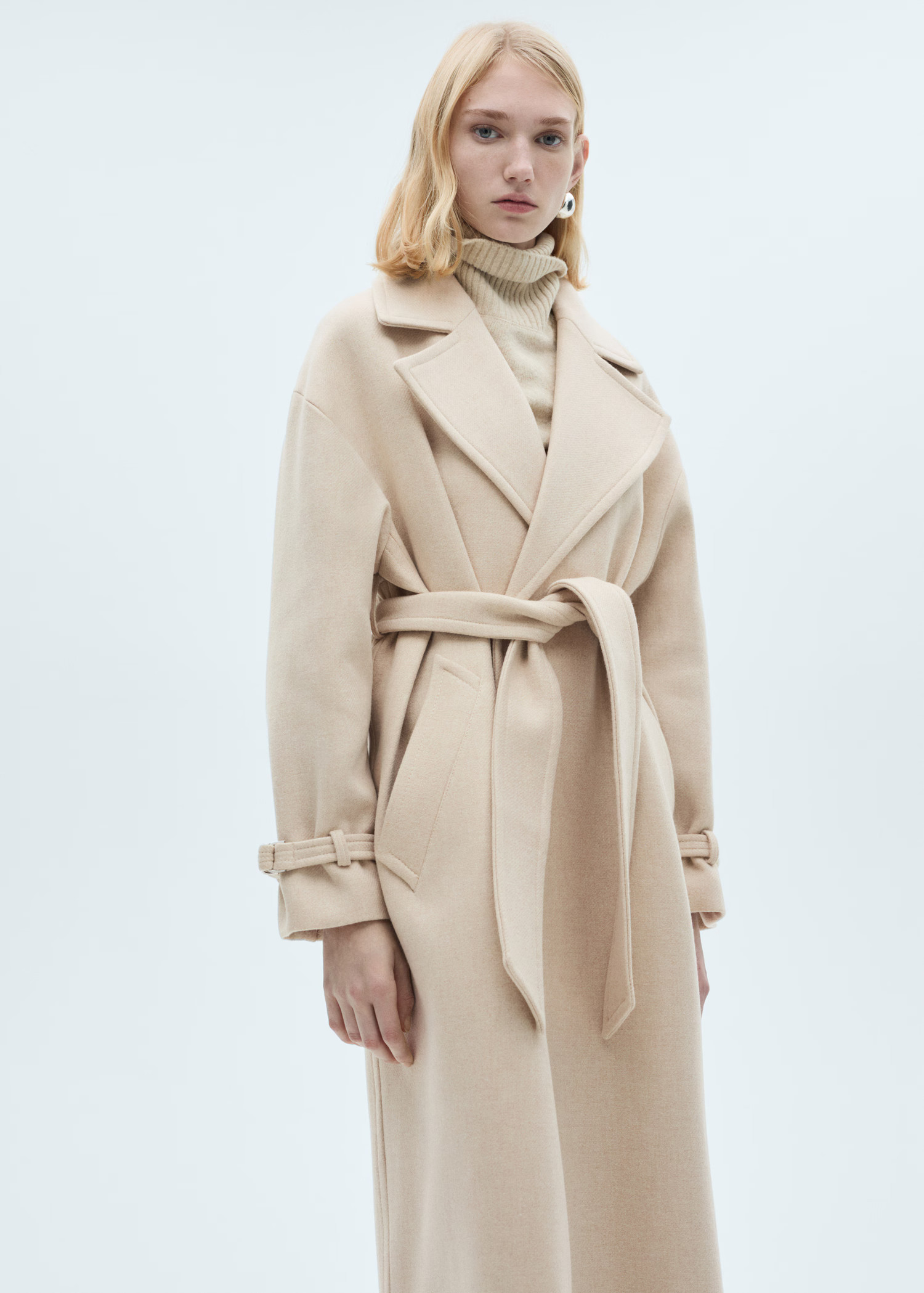 Maxi lapel Manteco wool coat - Women | MANGO USA | Mango (US/MX/AU)