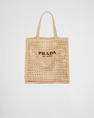 Crochet tote bag | Prada Spa US