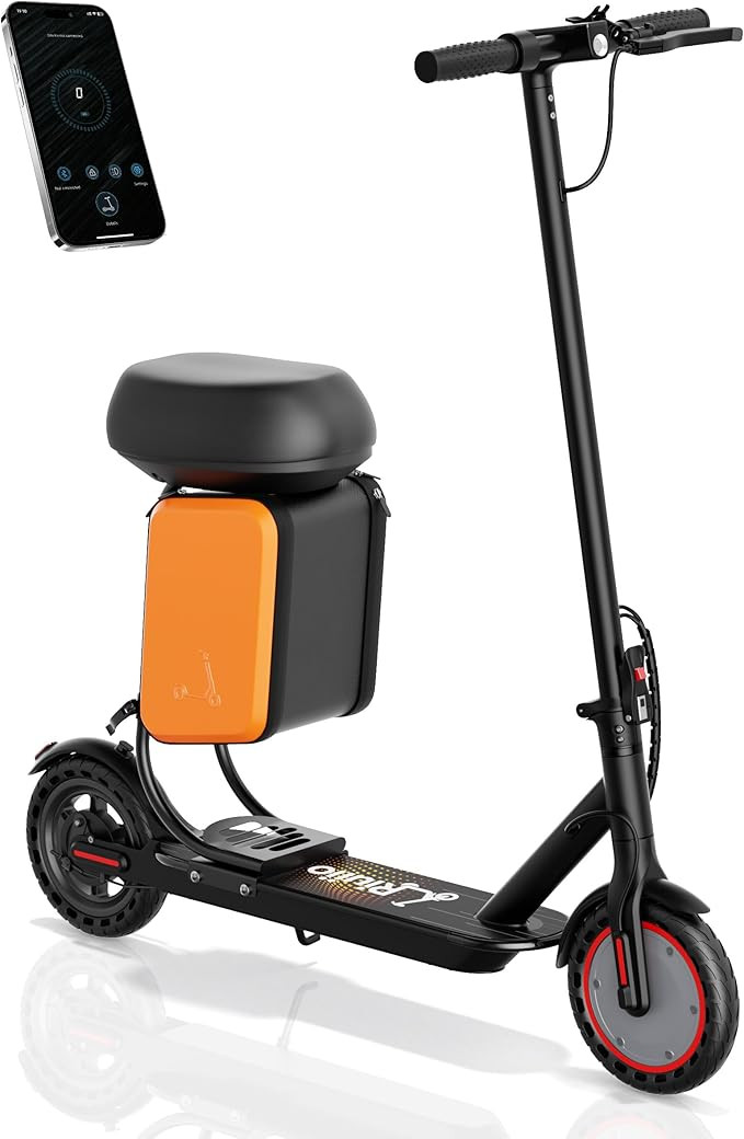 Electric Scooter for Adults - 19MPH & 15/21-Mile Range, 350W Motor, 8.5" Solid Tires with App Con... | Amazon (US)