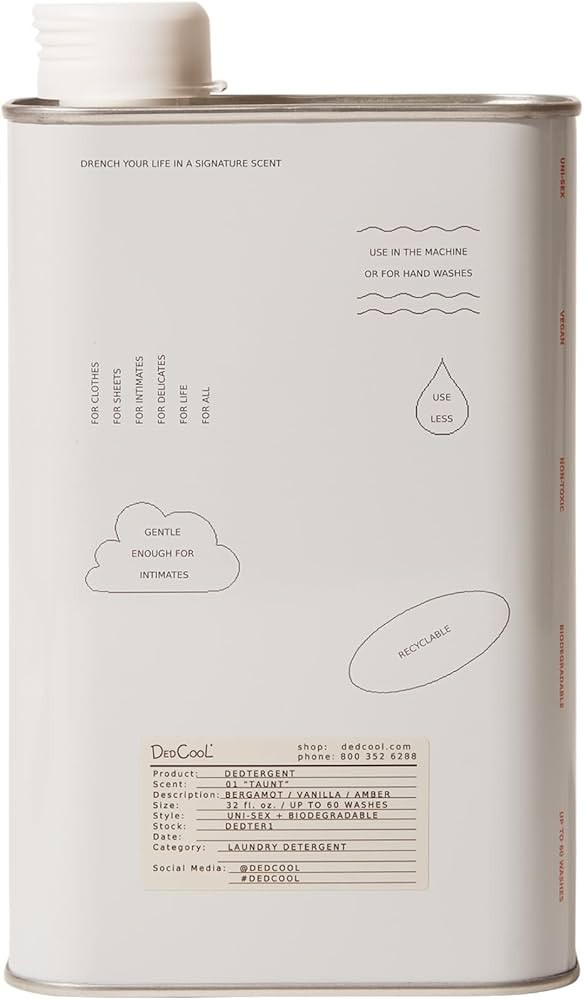 DedCool Liquid Laundry Dedtergent (01 Taunt, 32 fl oz) Luxurious Fragrance, Scented, Removes Stai... | Amazon (US)