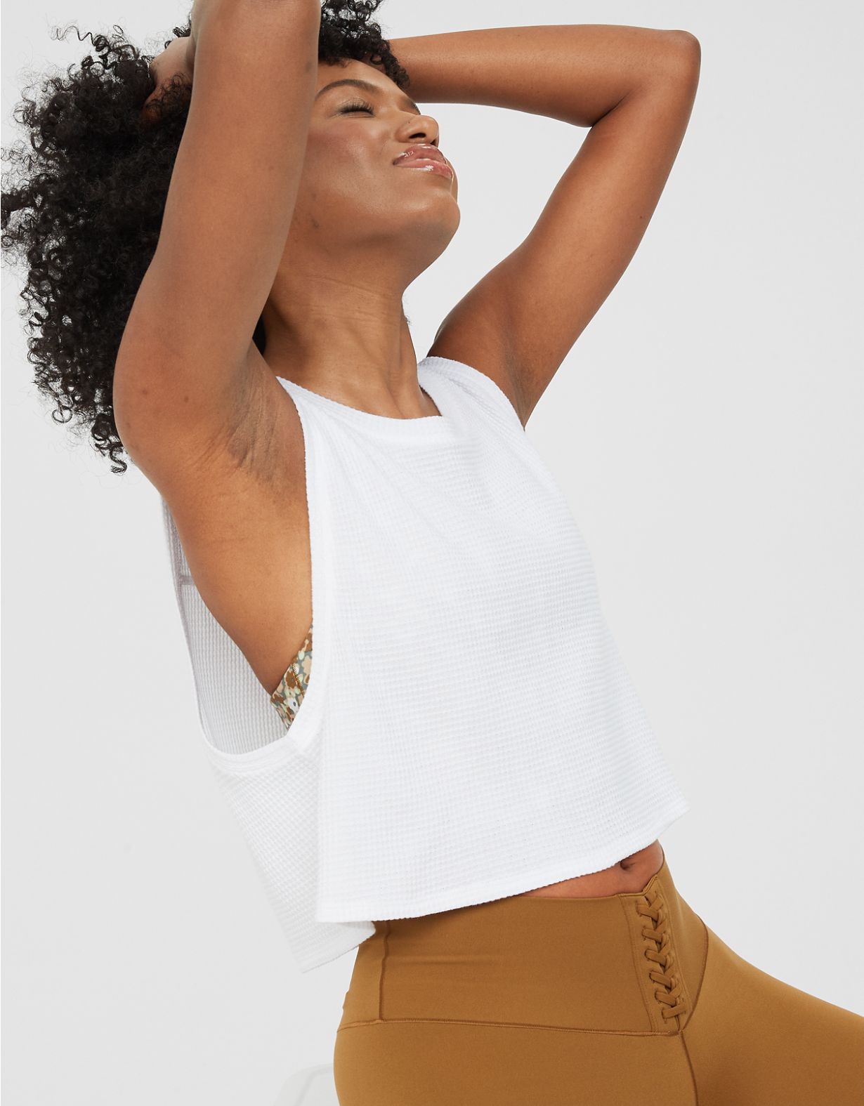 OFFLINE By Aerie Wow! Waffle Tank Top | Aerie
